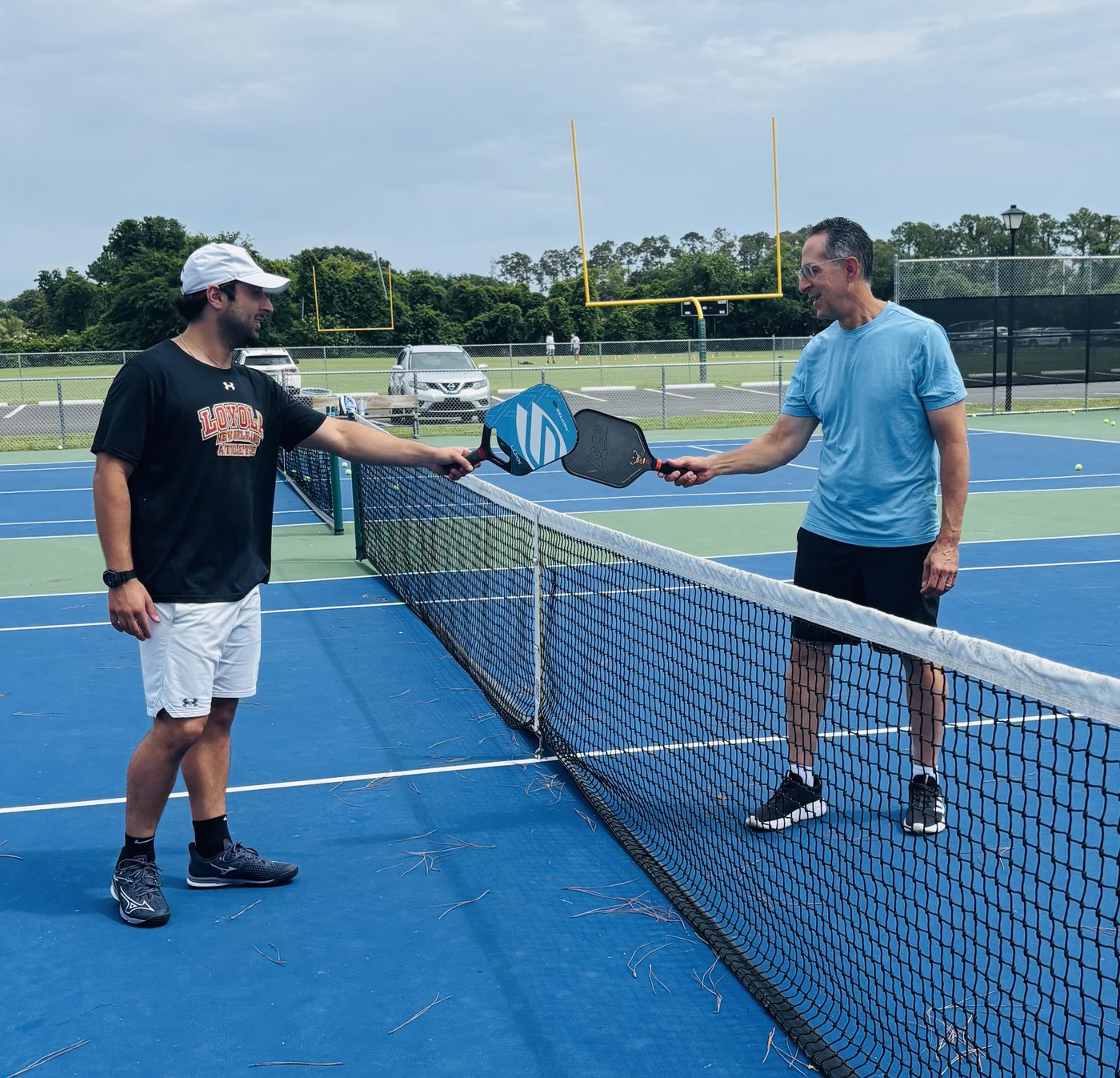 Pickleball action
